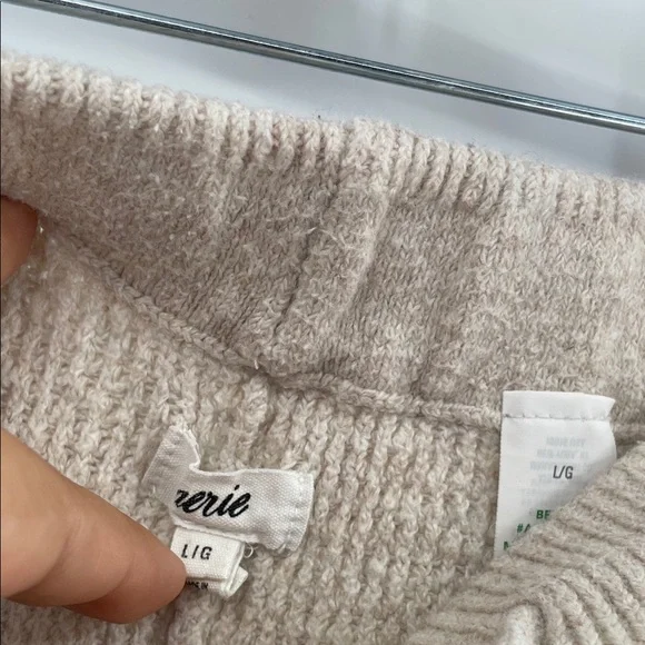 Aerie Cream Wide Leg Pants - Picture 3 of 6